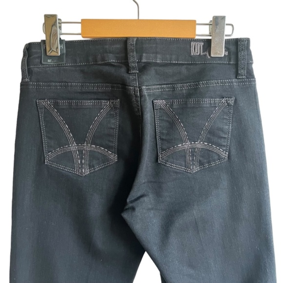 Kut from the Kloth Farrah Baby Bootcut Size 4 Black NWT - Picture 6 of 16